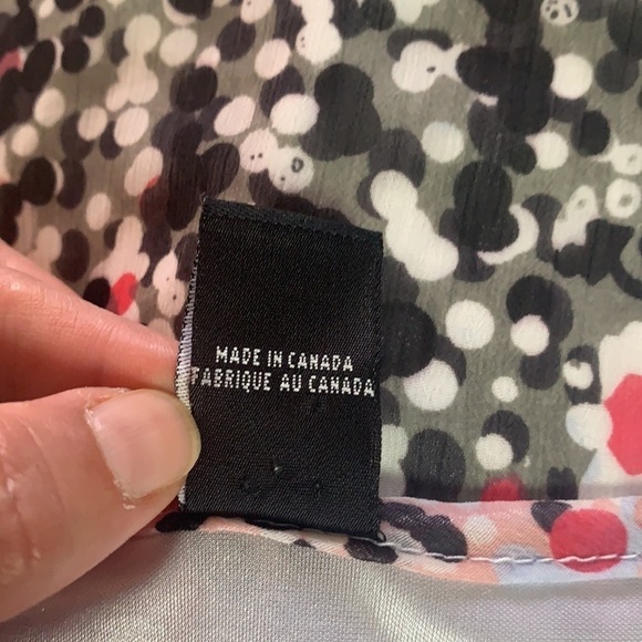 H&M Collection Pink/Grey Asymmetrical Polka Dot Layered Mini Dress Size M - Picture 8 of 11